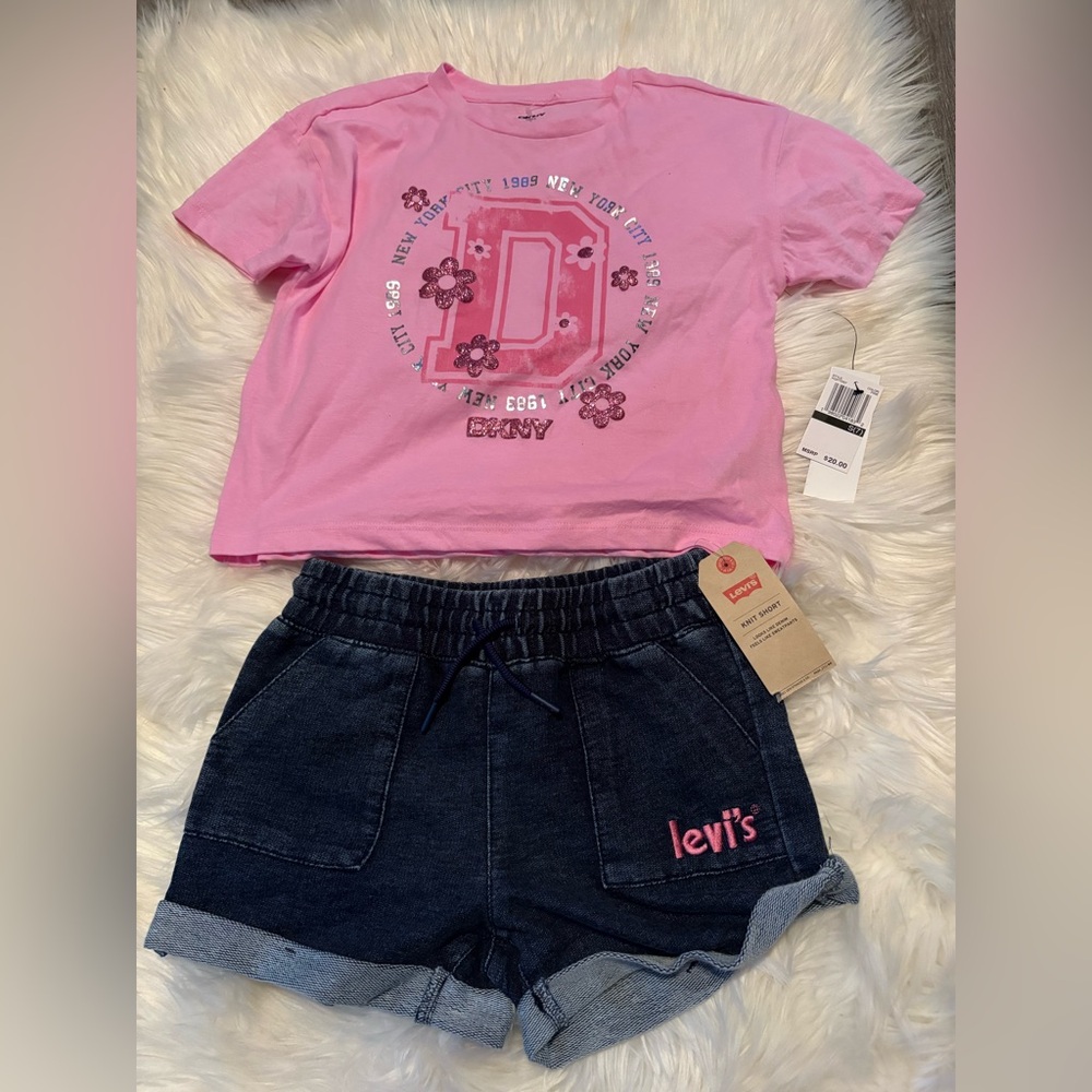 Girls Shorts and tee